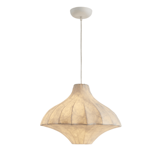 Aurielle Silk Pavilion Pendant Lamp-Neutral Decor