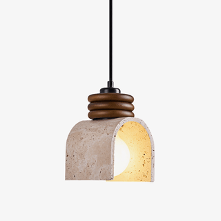 Quinn Suspension Moderne Jaune Travertin