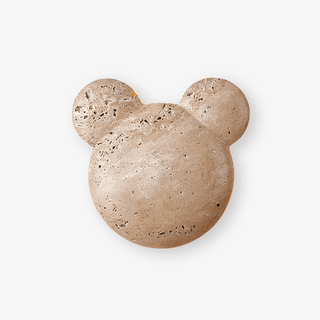 Tavi Applique Murale Jaune en Travertin Bearstone