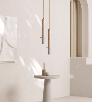 Wren Slim Travertin Jaune Suspension