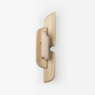 Aurellin Alabaster Sconce-Neutral Decor
