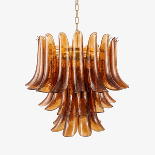 Grav Lustre en Verre de Murano Artistique