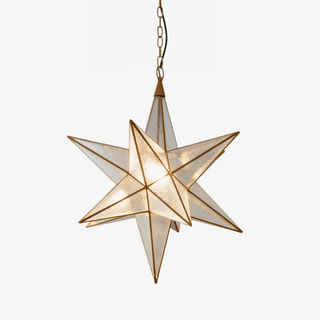 Sotr Lustre Étoile en Verre Élégante