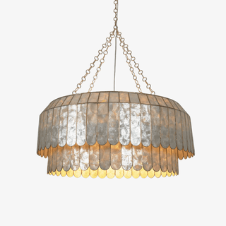 Capiz Aurelia Chandelier-Neutral Decor