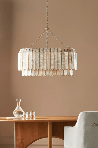 Capiz Aurelia Chandelier-Neutral Decor