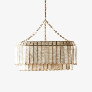 Capiz Aurelia Chandelier-Neutral Decor