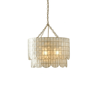 Flyn Lustre en Coquille d'Or Et Métal à La Forme de Vagues Wavecrest
