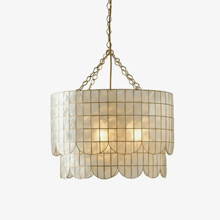 Flyn Lustre en Coquille d'Or Et Métal à La Forme de Vagues Wavecrest