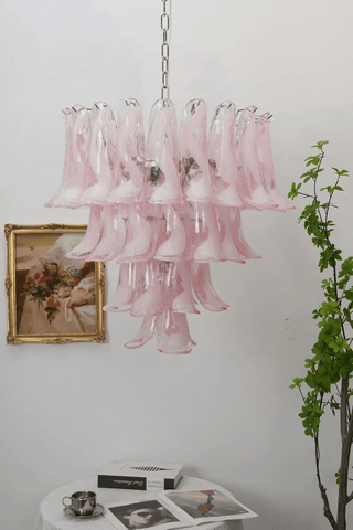Cysp Lustre en Verre de Murano Romantique Sculptural