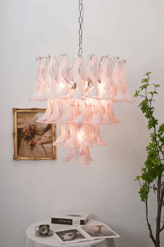 Cysp Lustre en Verre de Murano Romantique Sculptural