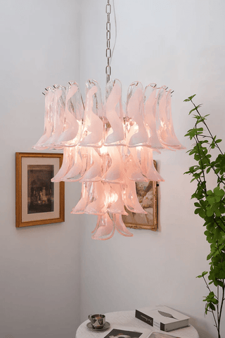 Cysp Lustre en Verre de Murano Romantique Sculptural