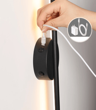 Fral Noir Applique Murale sans Fil Rechargeable Élégante
