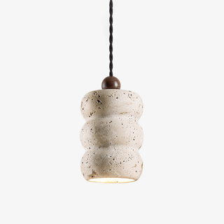 Bors Dune Suspension en Travertin Jaune Pebble