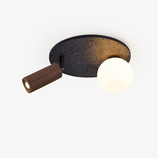 Qule Plafonnier Travertin Noir Flexible