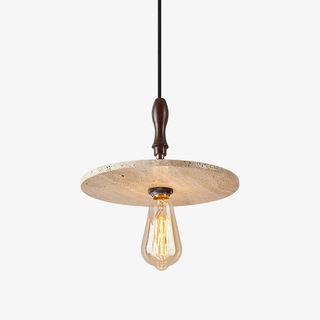 Pylg Jaune Travertin Disque Suspension
