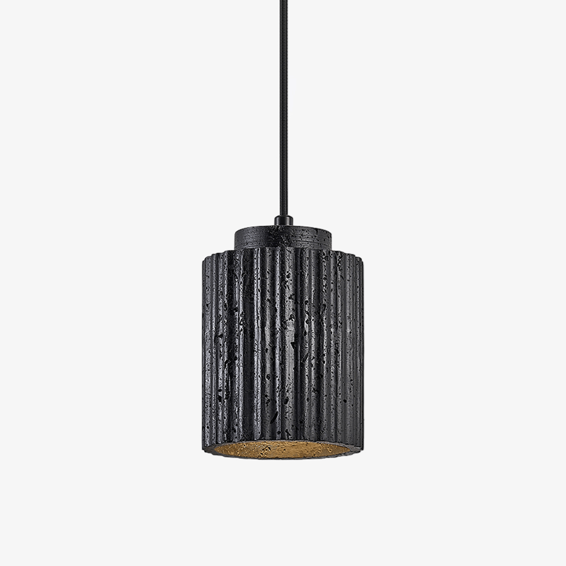 Hirb Suspension en Travertin Noir Ridge