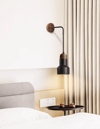 Alcarion Applique Murale Vintage Noir Travertin