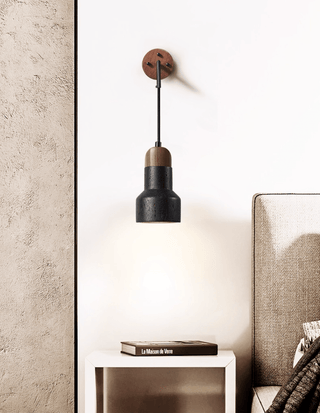 Alcarion Applique Murale Vintage Noir Travertin