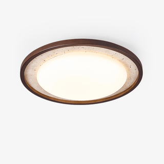 Bexm Plafonnier Rond Jaune en Travertin