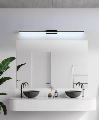 Qirma Noir Applique Murale Minimaliste Linéaire Étroite