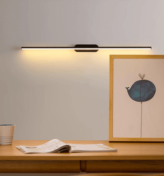 Qirma Noir Applique Murale Minimaliste Linéaire Étroite