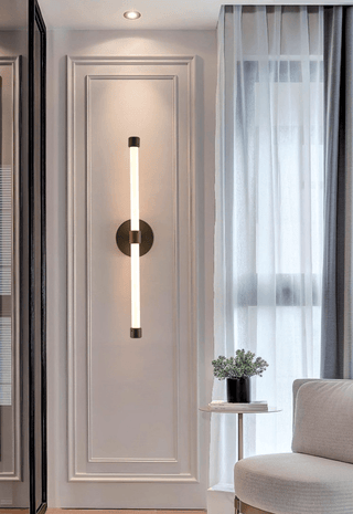 Voske Applique Murale Tube Vertical Minimaliste Laiton