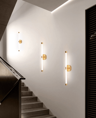 Voske Applique Murale Tube Vertical Minimaliste Laiton