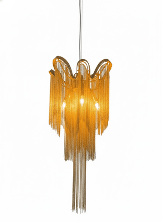 Stream Chain Chandelier-Neutral Decor