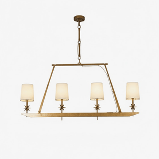 Lynve Lustre Élégant Stellaire Linéaire en Laiton