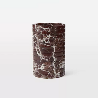 Hemzi Rosso Levanto en Marbre Vessel Sculptural Naturel Pierre Haute Gamme Décoration