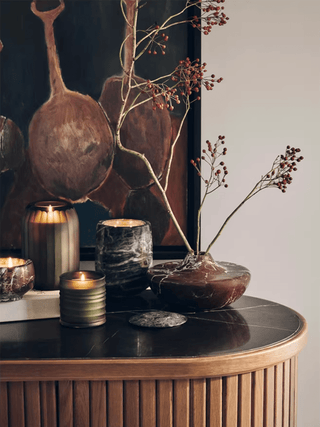 Monaco Marble Vase-Neutral Decor