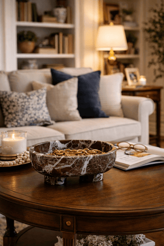 Luna Marble Tray-Neutral Decor