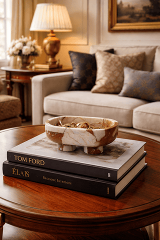 Luna Marble Tray-Neutral Decor