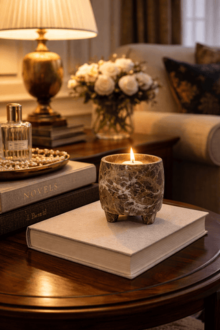 Marlowe Candle Holder-Neutral Decor