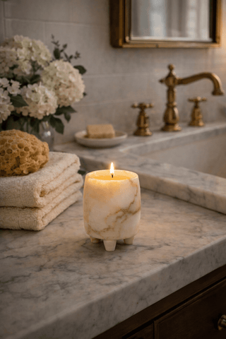 Marlowe Candle Holder-Neutral Decor