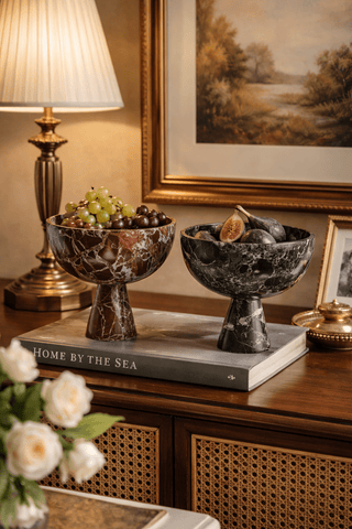 Rowan Stone Display Bowl-Neutral Decor