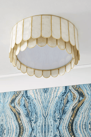 Aurelia Capiz Ceiling Lamp-Neutral Decor