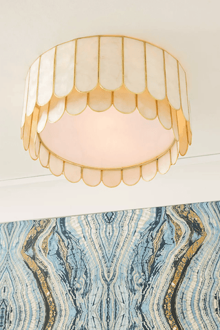 Aurelia Capiz Ceiling Lamp-Neutral Decor