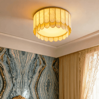 Aurelia Capiz Ceiling Lamp-Neutral Decor