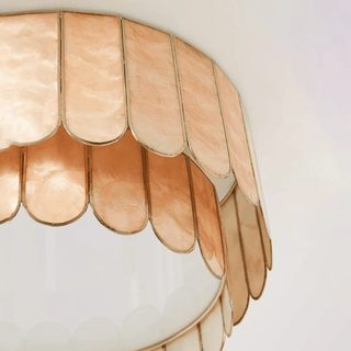 Aurelia Capiz Ceiling Lamp-Neutral Decor