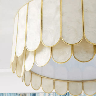 Aurelia Capiz Ceiling Lamp-Neutral Decor