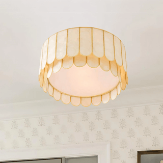 Aurelia Capiz Ceiling Lamp-Neutral Decor