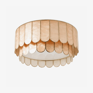 Aurelia Capiz Ceiling Lamp-Neutral Decor