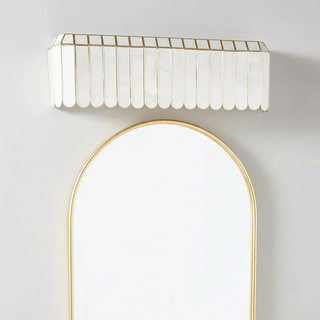 Aurelia Capiz Wall Lamp-Neutral Decor