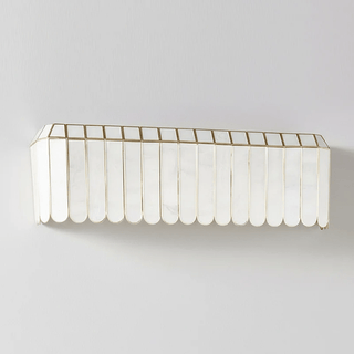 Aurelia Capiz Wall Lamp-Neutral Decor