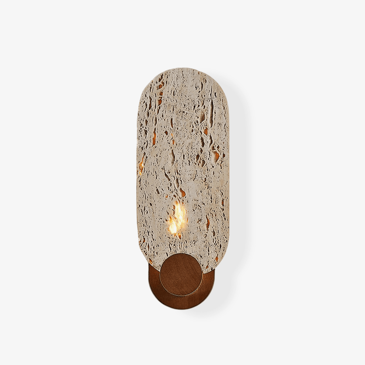 Vesper Travertine Wall Light-Neutral Decor