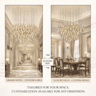 Vitara Glass Drop Chandelier-Neutral Decor