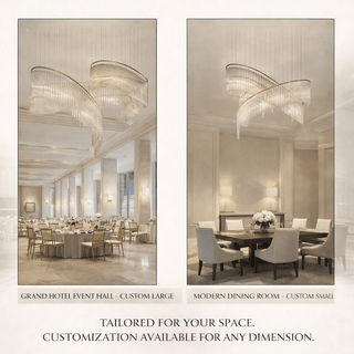 Rivella Cascade Fringe Chandelier-Neutral Decor