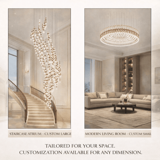 Pearl Curtain Customize Chandelier-Neutral Decor