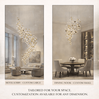 Whispering Kerchiefs Chandelier-Neutral Decor